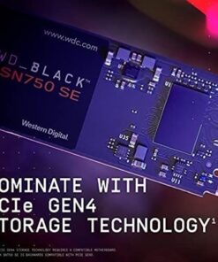 Alternative view of WD_BLACK SN750 SE NVMe SSD 250GB M.2 2280 PCIe Gen4